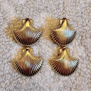 Tuckernuck gold shell earrings